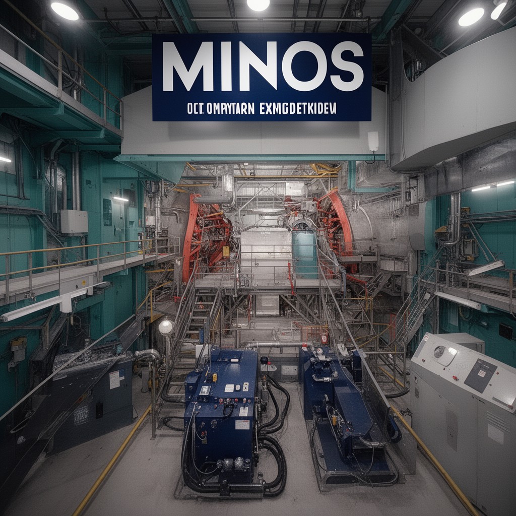 AI-generated illustration of MINOS experiment