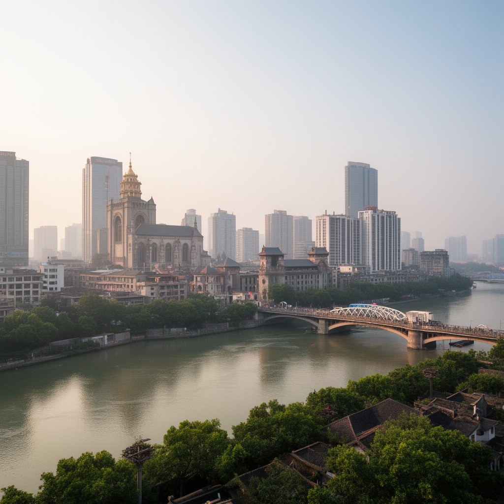 AI-generated illustration of Wuchang District