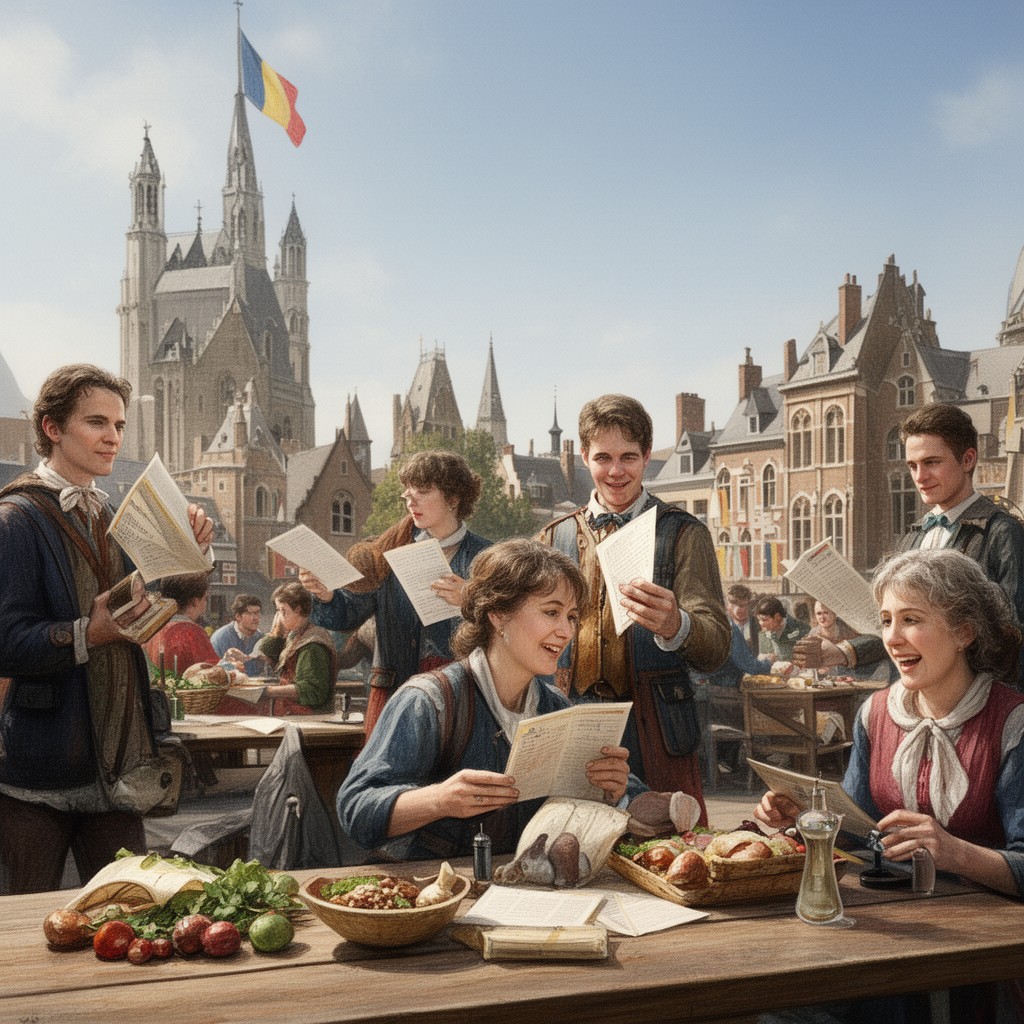 AI-generated illustration of Belgians