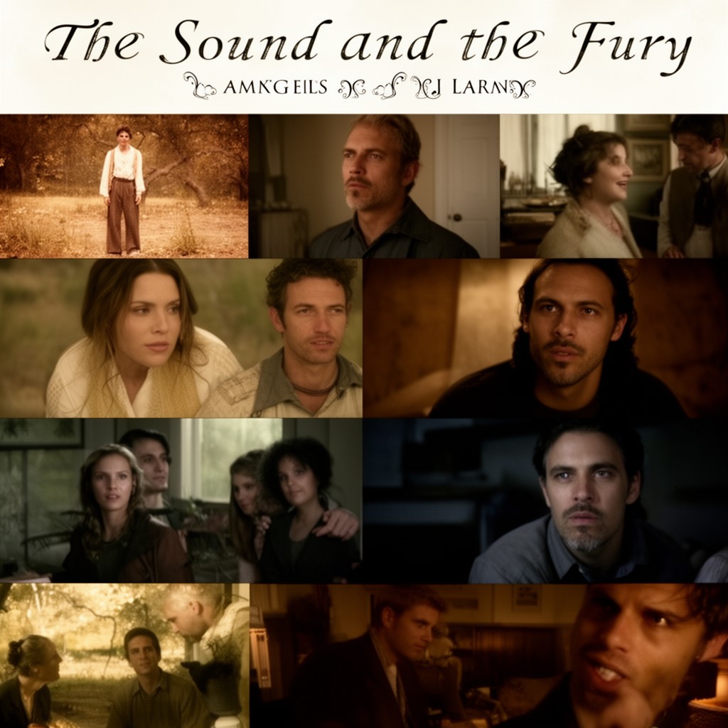 AI-generated illustration of The Sound and the Fury (2014 film)