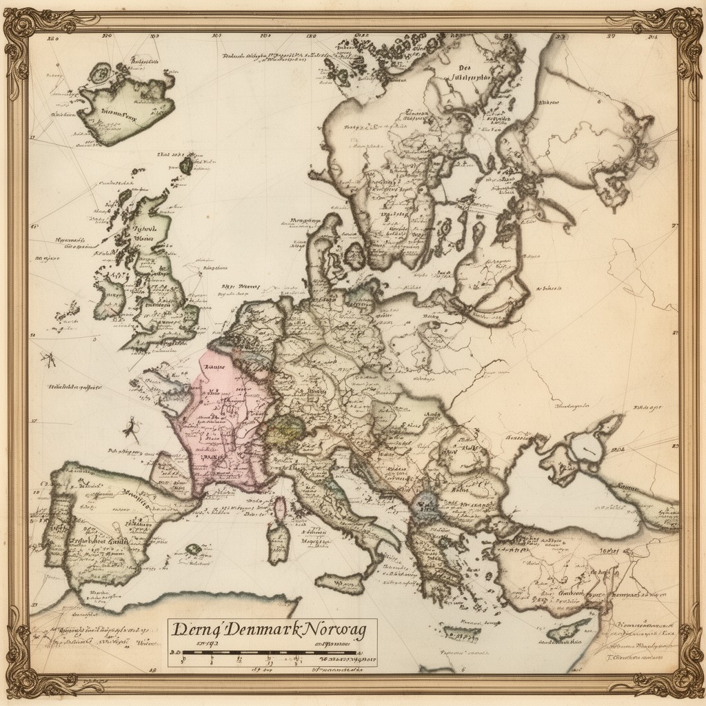 AI-generated illustration of Denmark–Norway