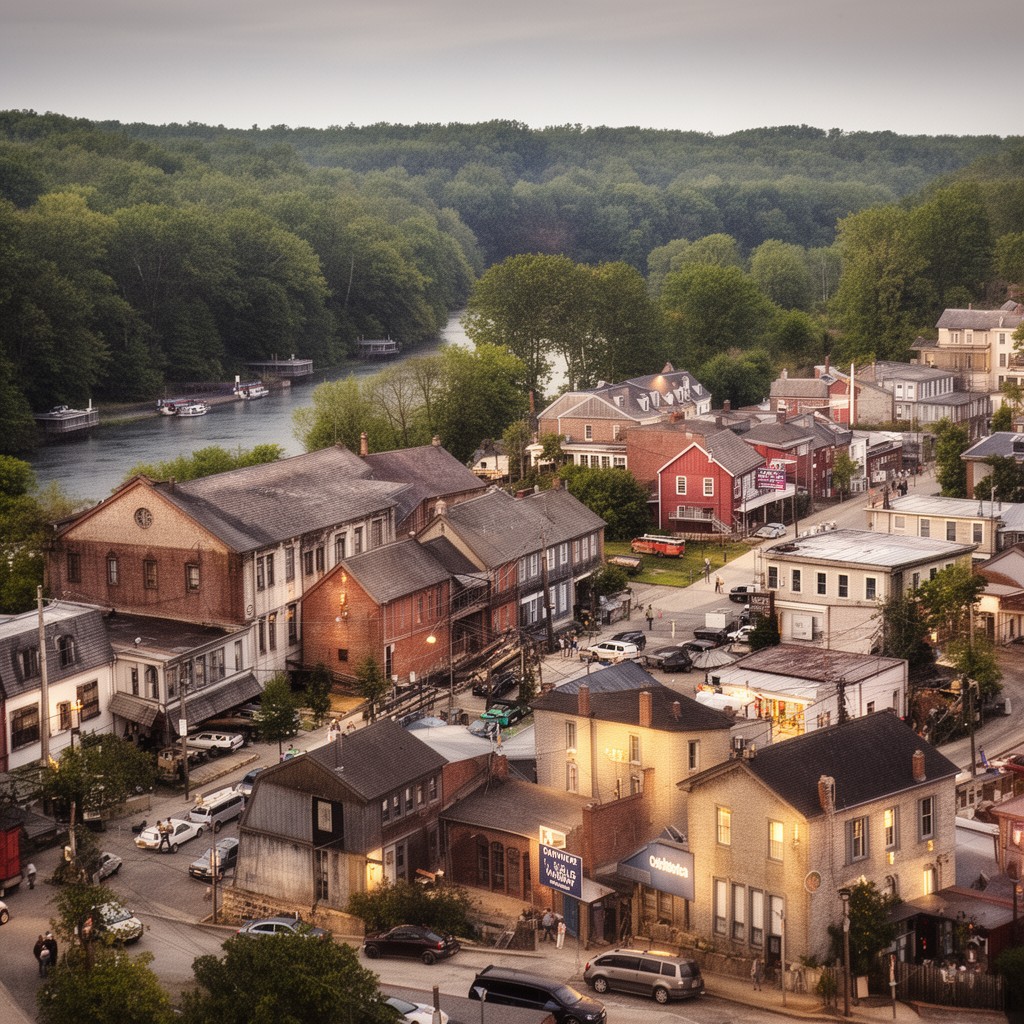 AI-generated illustration of Danville, Virginia
