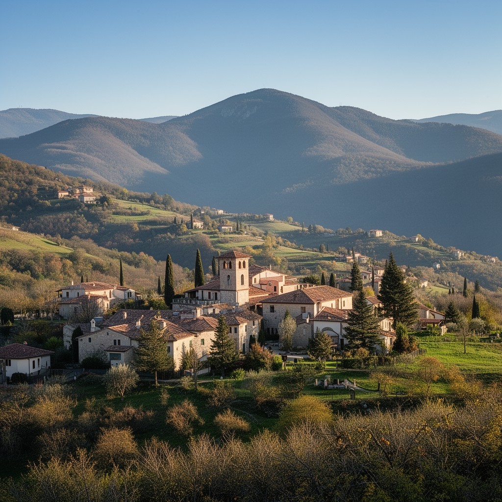 AI-generated illustration of San Savino