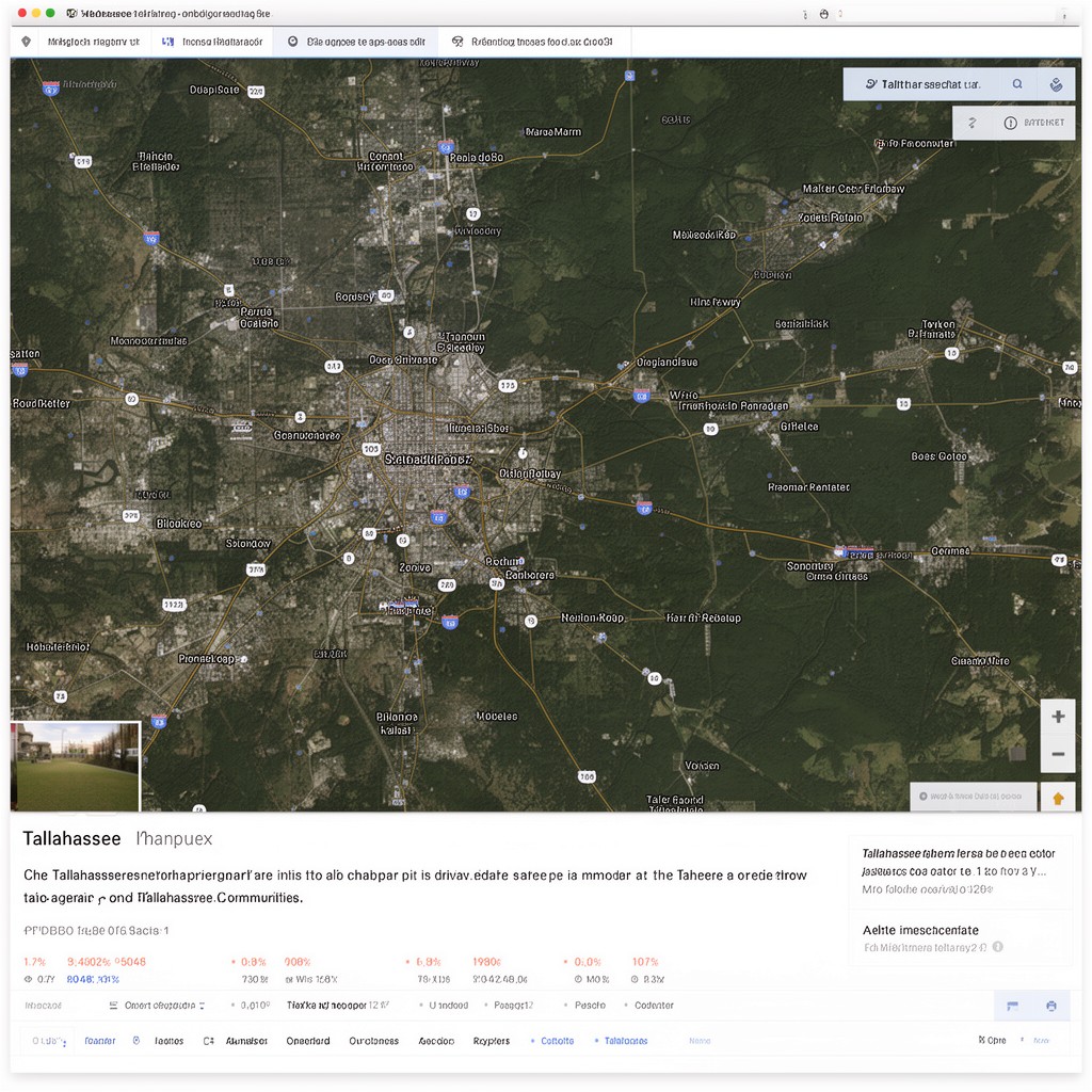 AI-generated illustration of Tallahassee metropolitan area