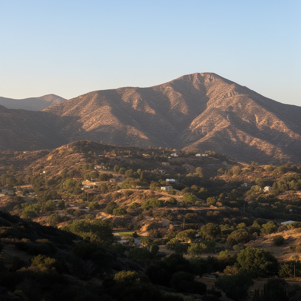 AI-generated illustration of San Marcos Mountains