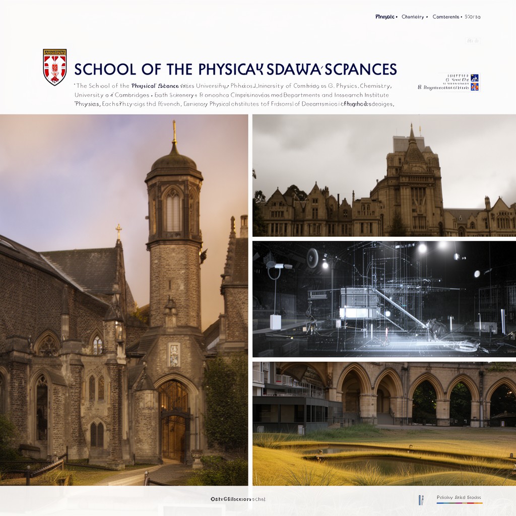 AI-generated illustration of School of the Physical Sciences, University of Cambridge