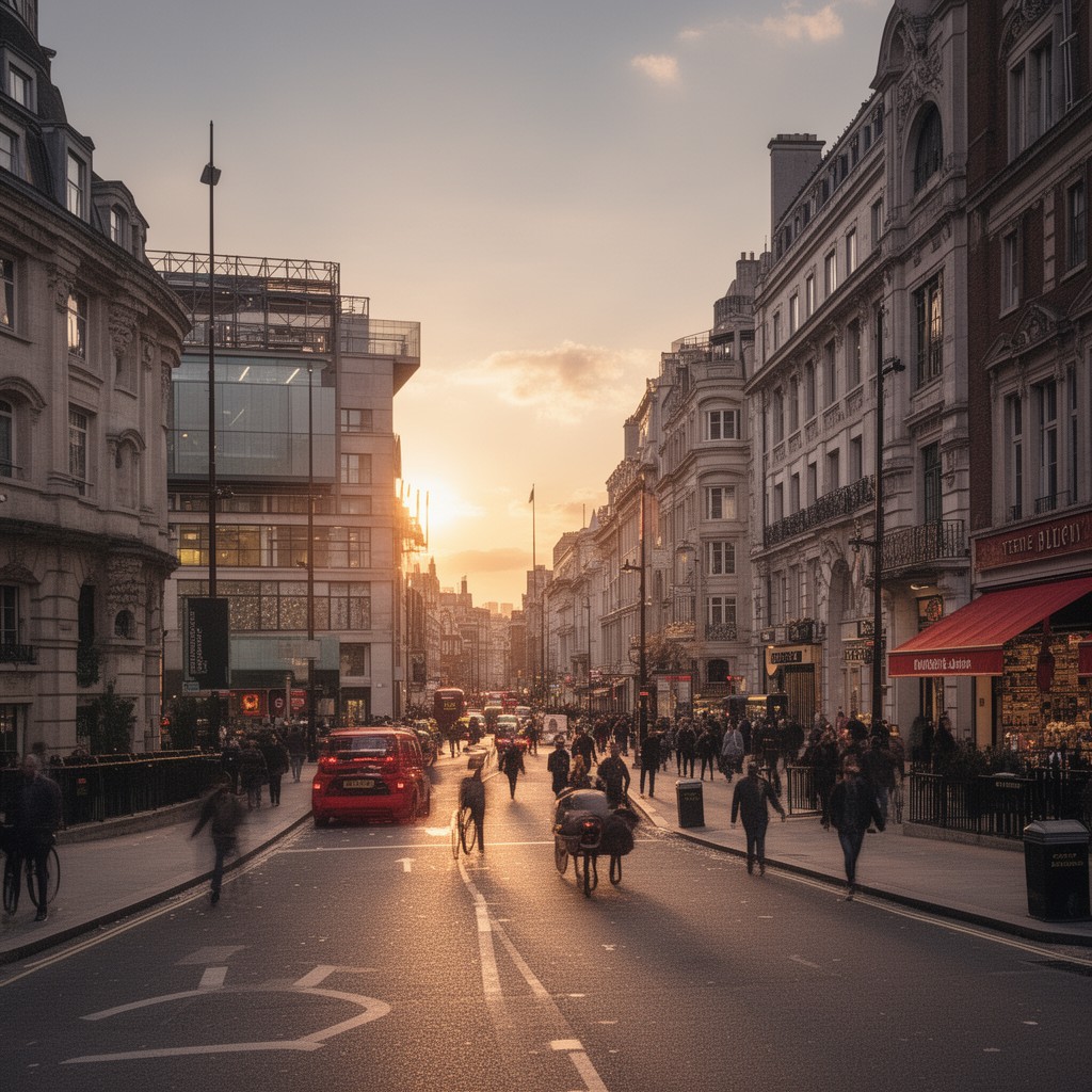 AI-generated illustration of Queen Street