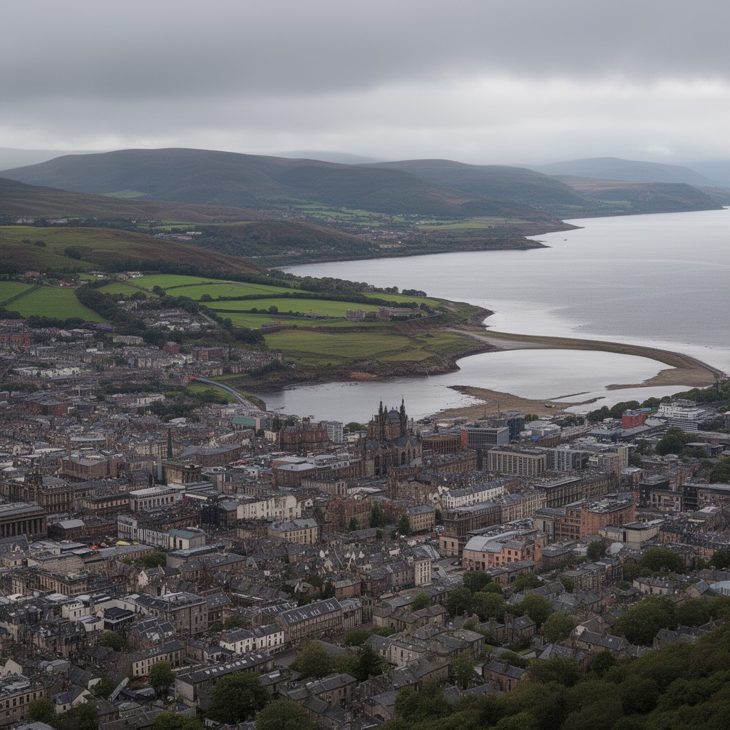 AI-generated illustration of West of Scotland