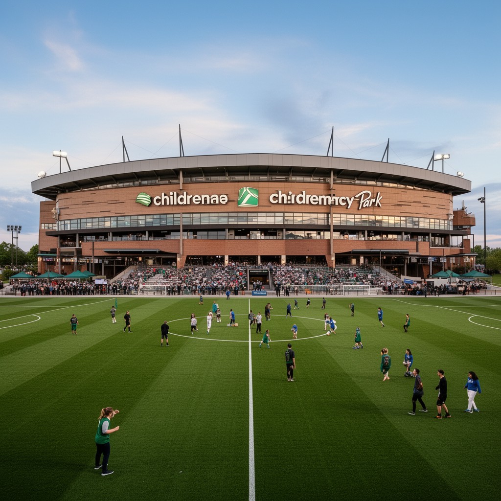 AI-generated illustration of Children's Mercy Park