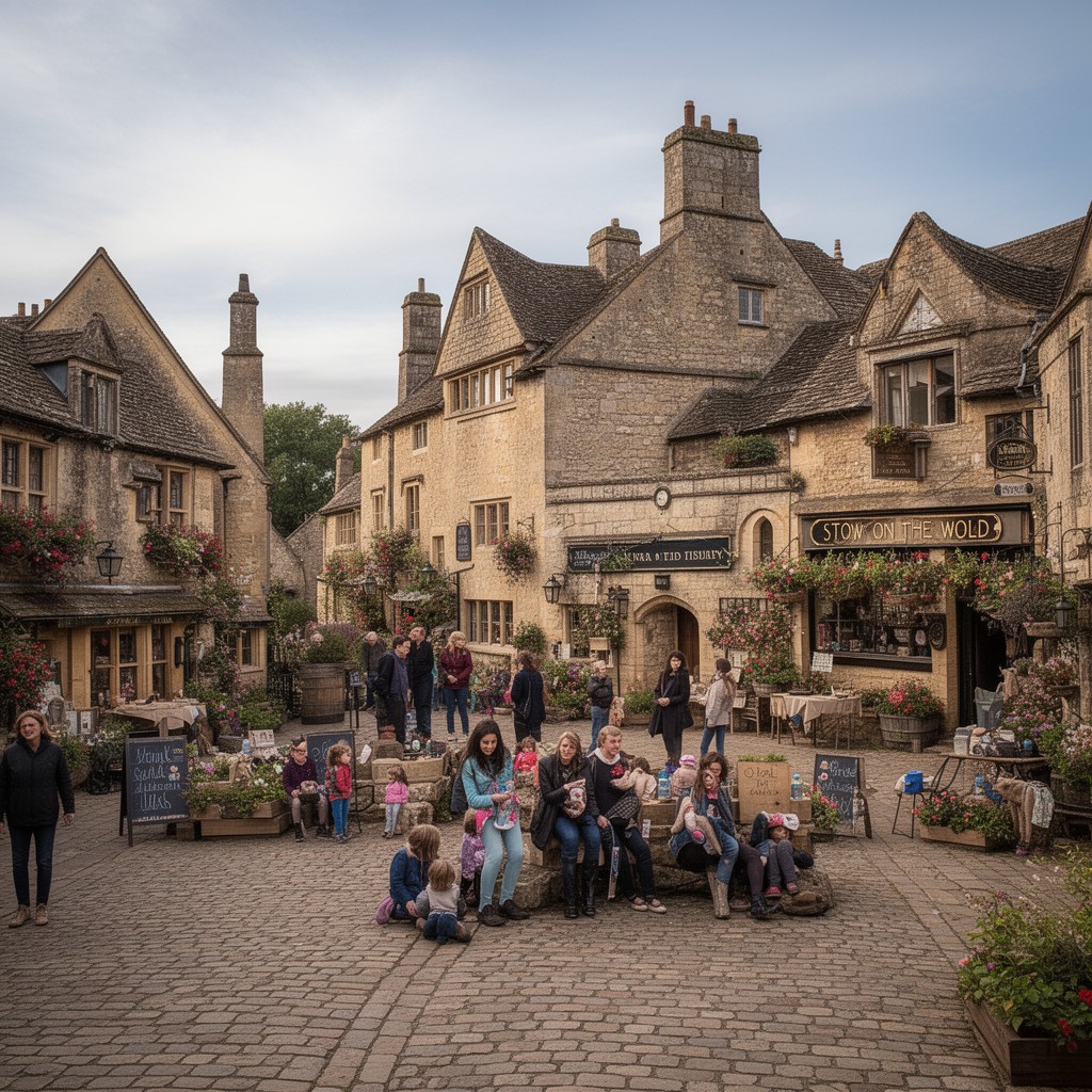 AI-generated illustration of Stow-on-the-Wold