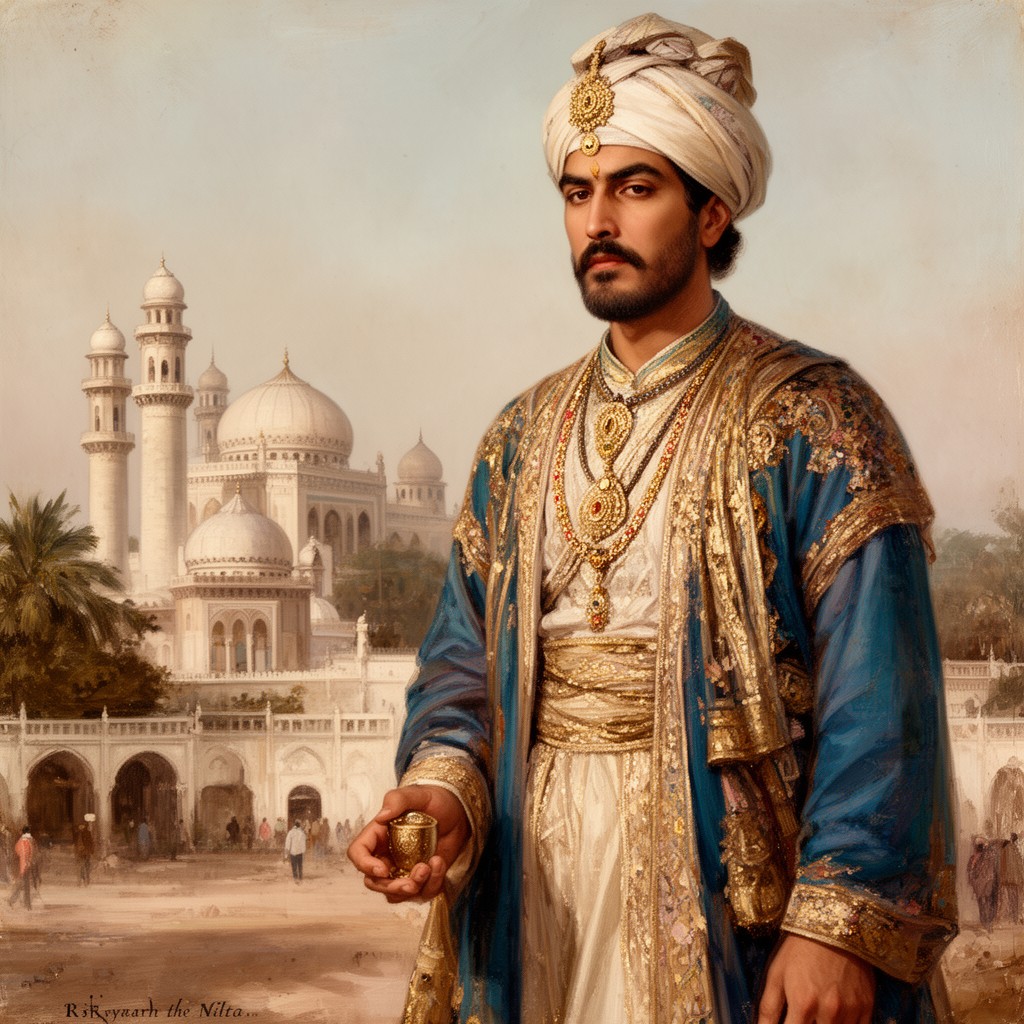 AI-generated illustration of Muhammad Quli Qutb Shah