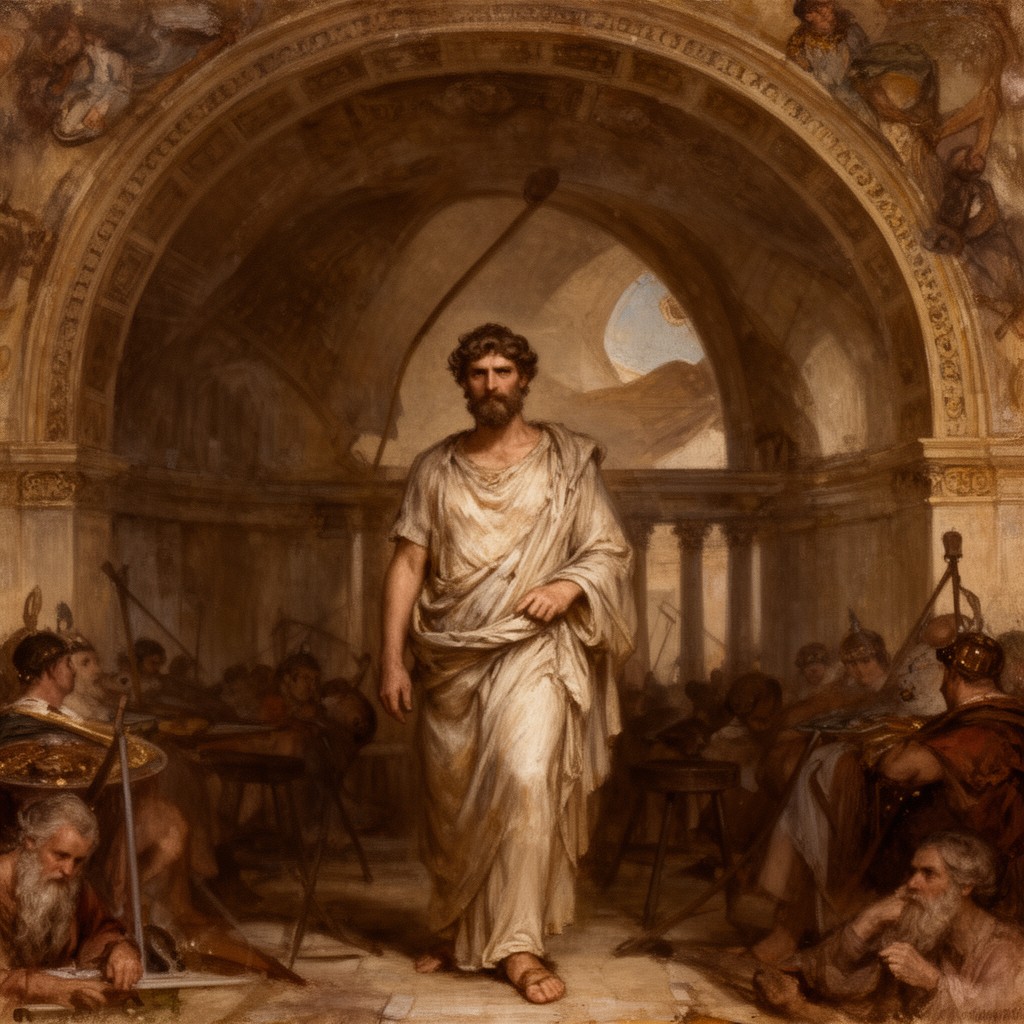 AI-generated illustration of Marcus Ulpius Traianus the Elder