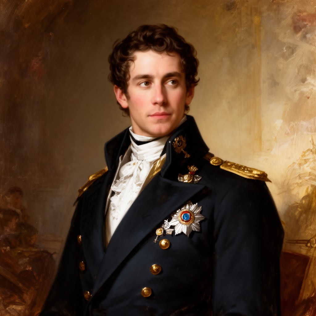 AI-generated illustration of Félix Baciocchi