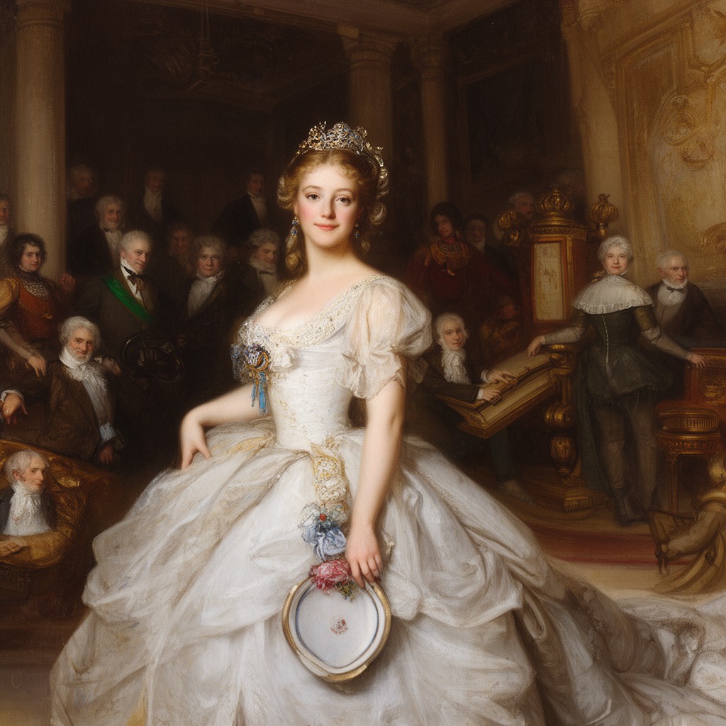 AI-generated illustration of Princess of Lucca and Piombino