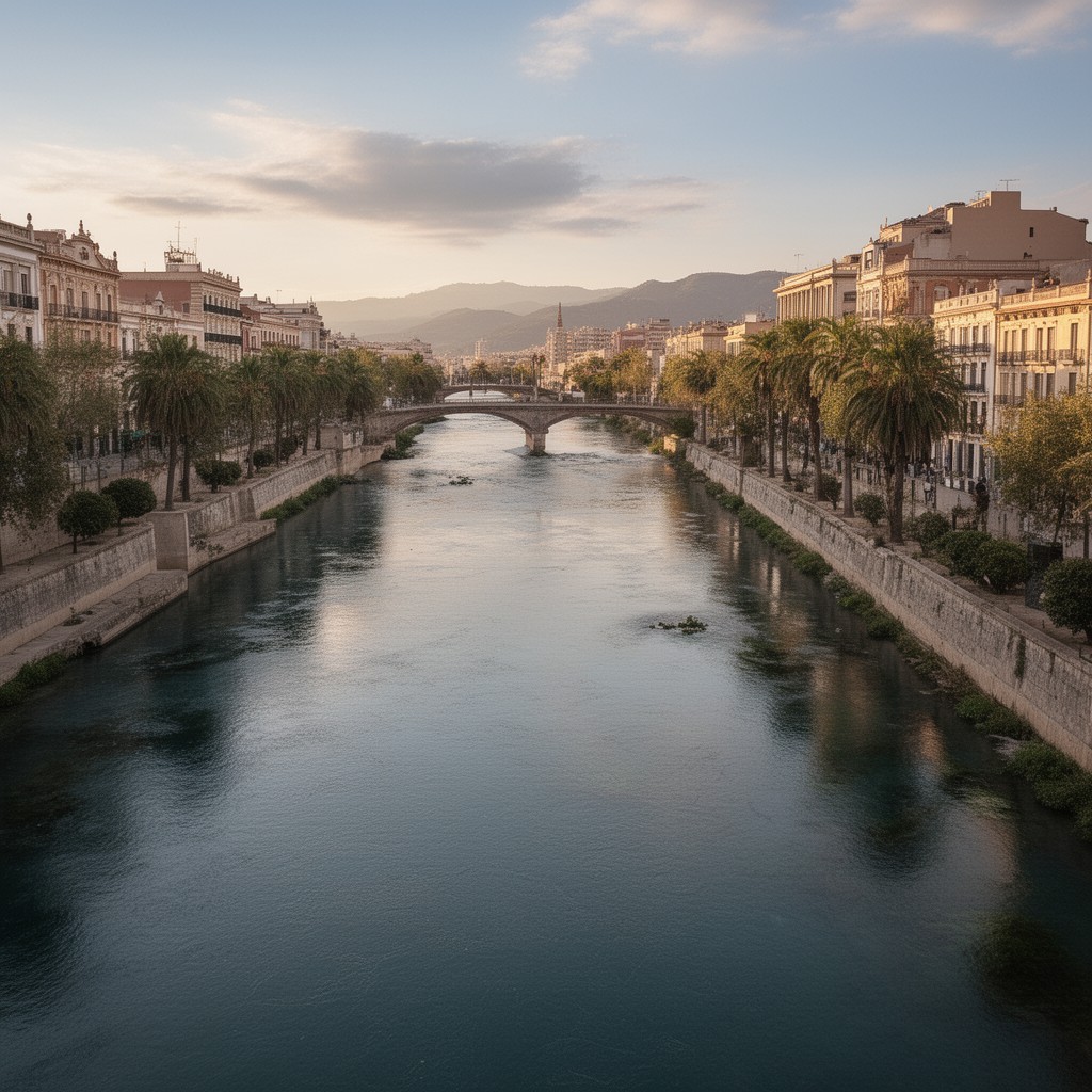 AI-generated illustration of Turia River