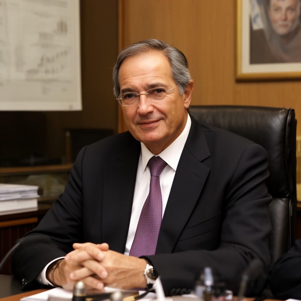 AI-generated illustration of José Piñera
