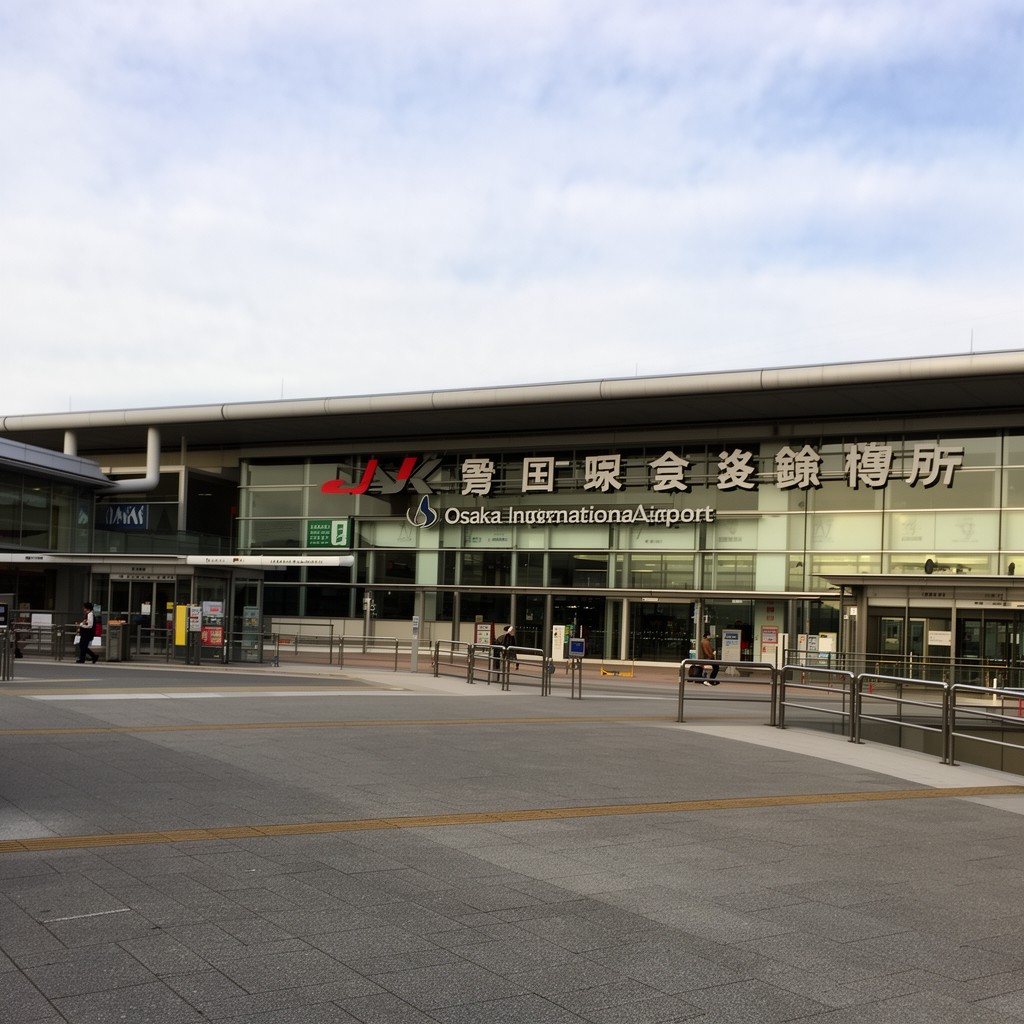 AI-generated illustration of Osaka International Airport