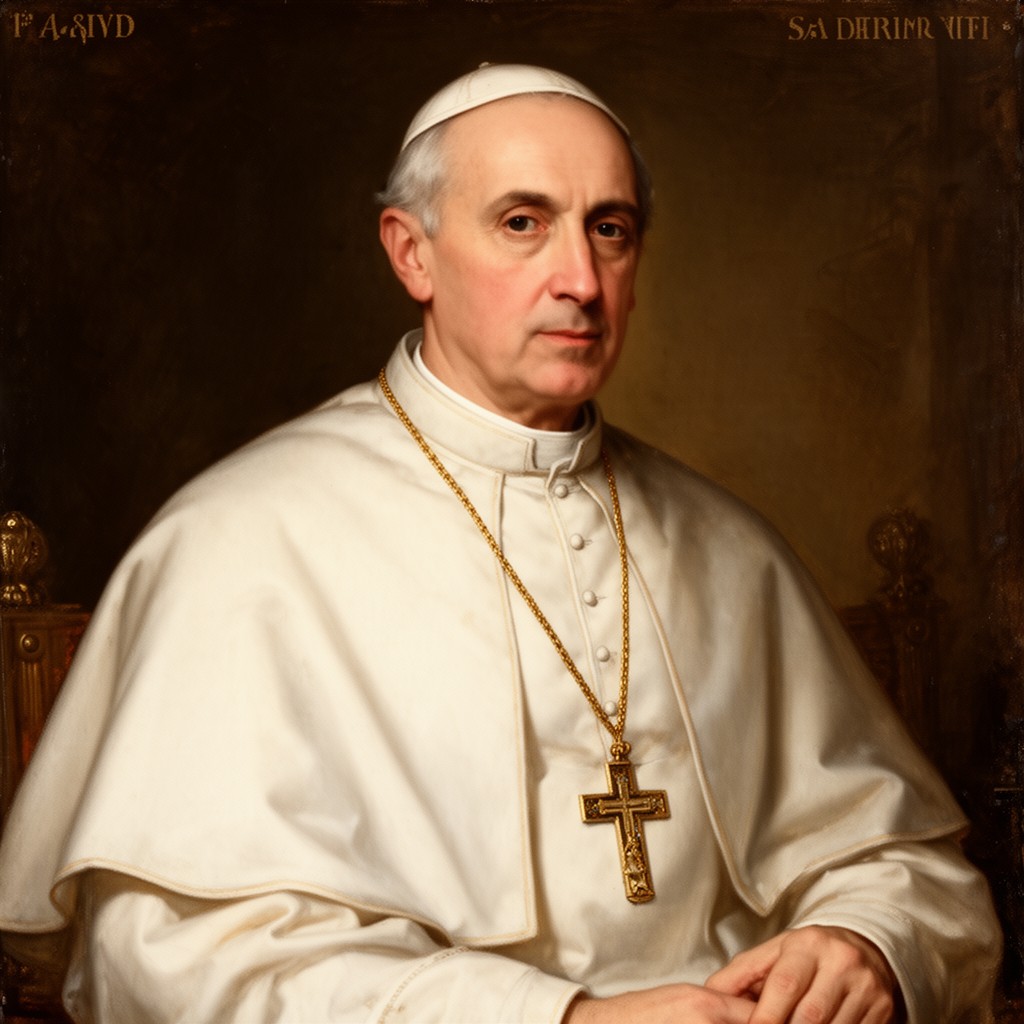 AI-generated illustration of Pope Adrian VI