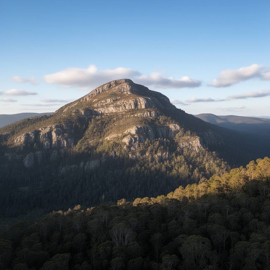 AI-generated illustration of Bimberi Peak