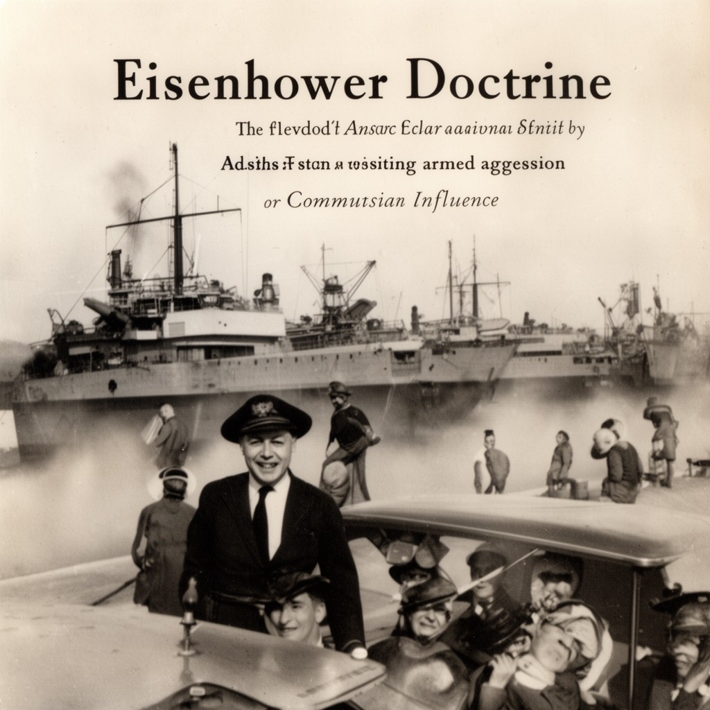 AI-generated illustration of Eisenhower Doctrine