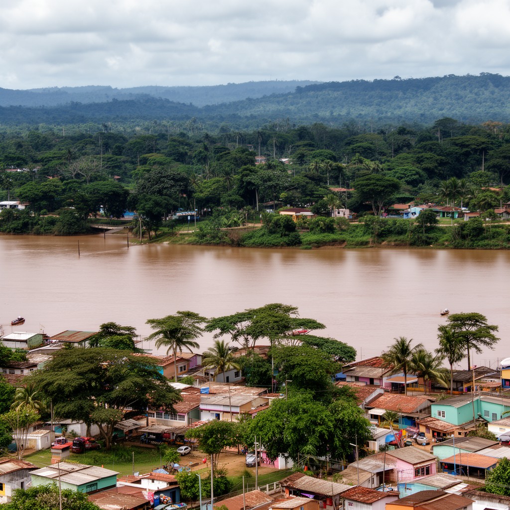 AI-generated illustration of Puerto Ayacucho