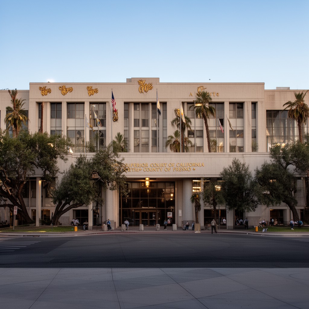 AI-generated illustration of Superior Court of California, County of Fresno