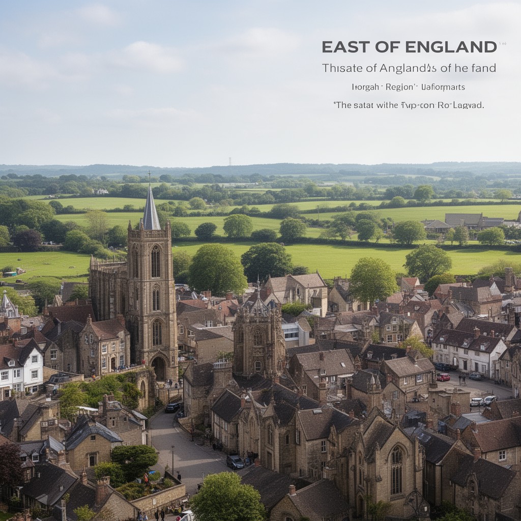 AI-generated illustration of East of England