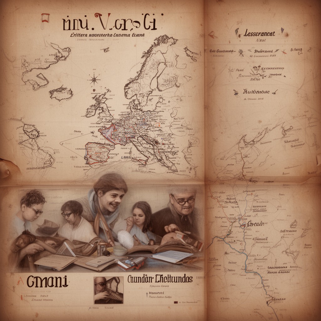 AI-generated illustration of Finno-Ugric languages