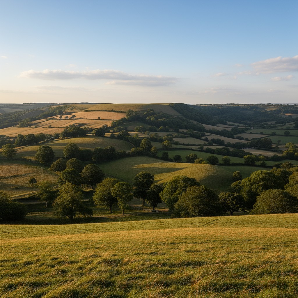 AI-generated illustration of North Downs Way