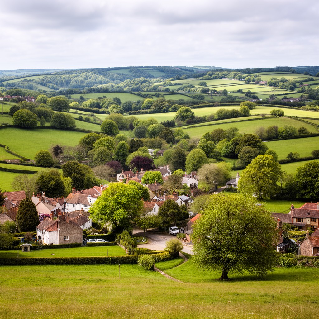 AI-generated illustration of Surrey Weald