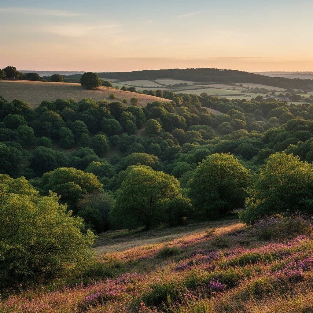 AI-generated illustration of Ranmore Common