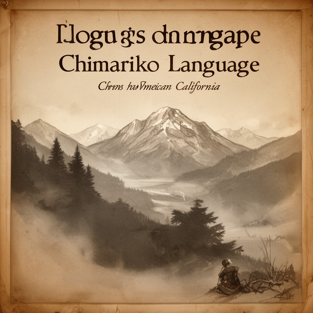 AI-generated illustration of Chimariko language