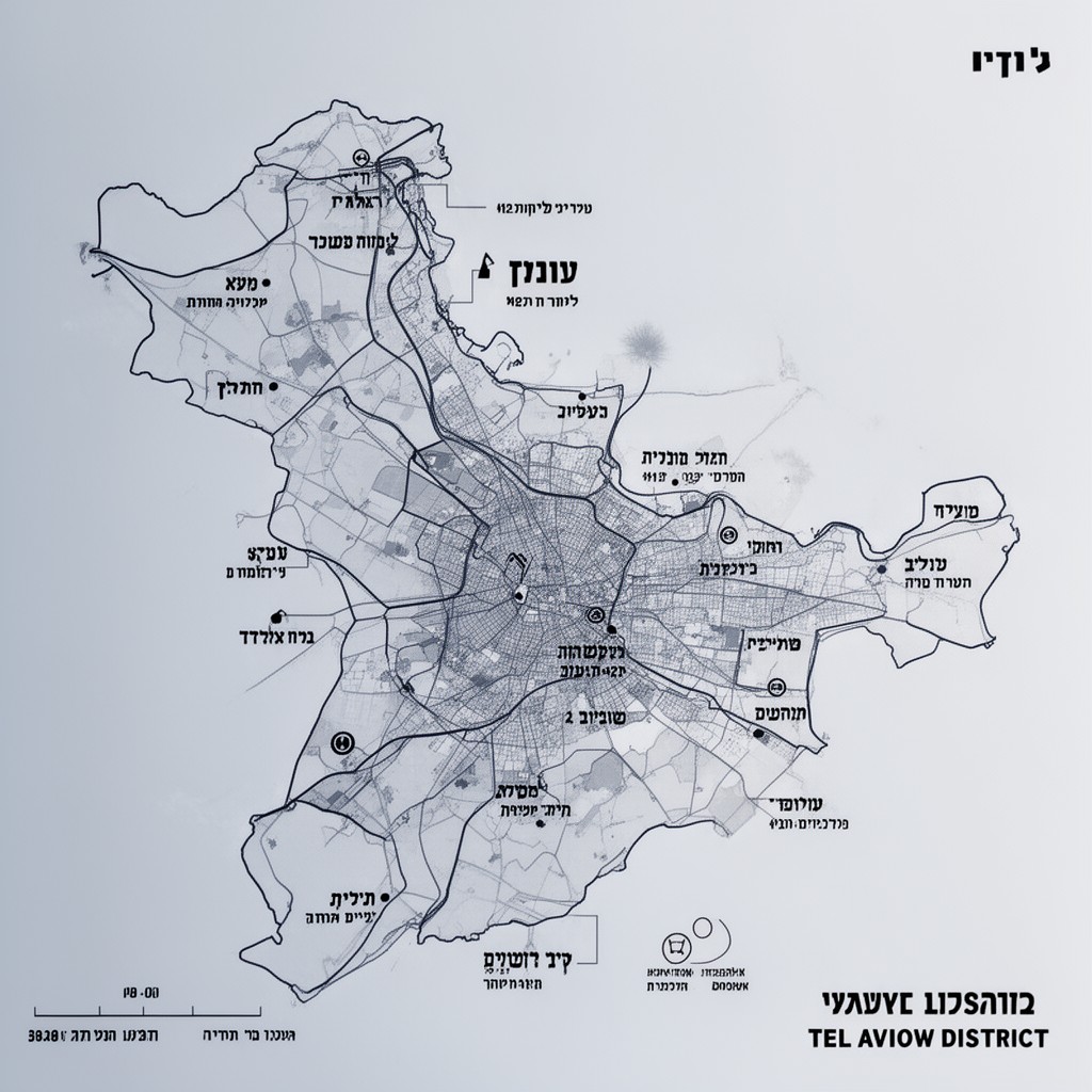 AI-generated illustration of Tel Aviv District