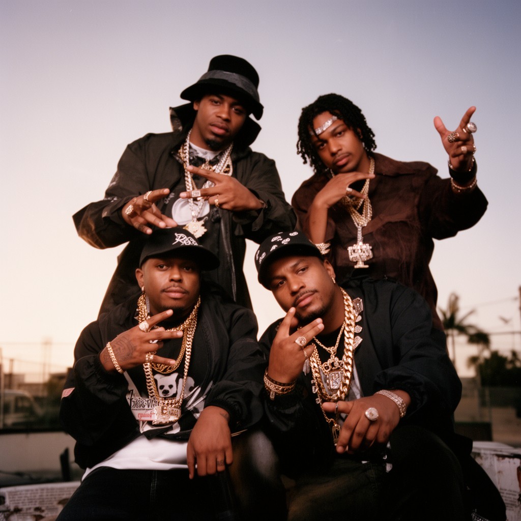 AI-generated illustration of Tha Dogg Pound