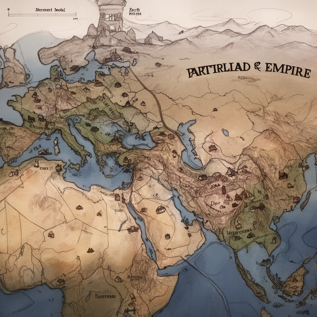 AI-generated illustration of Parthian Empire