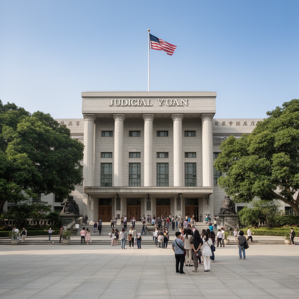 AI-generated illustration of Judicial Yuan