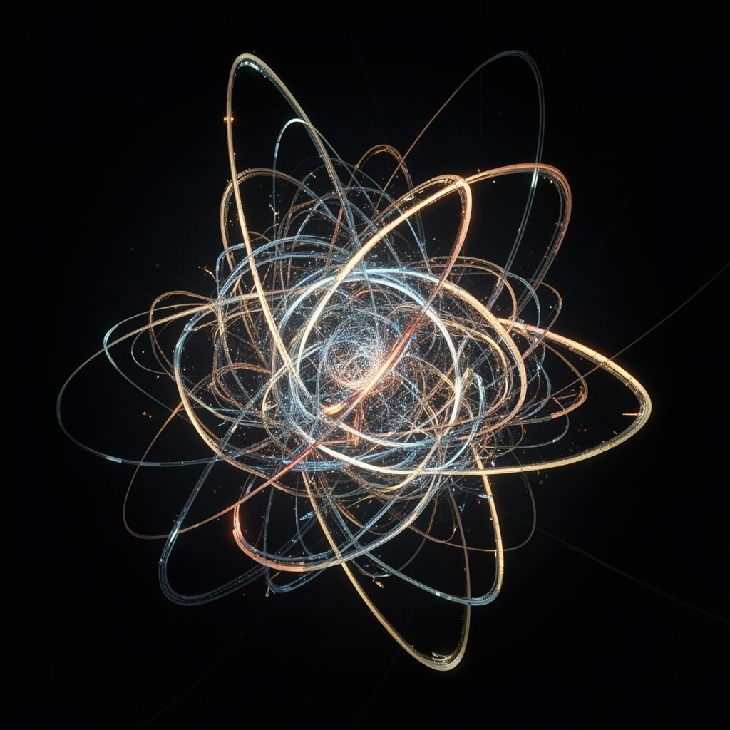 AI-generated illustration of Kerr–Schild coordinates