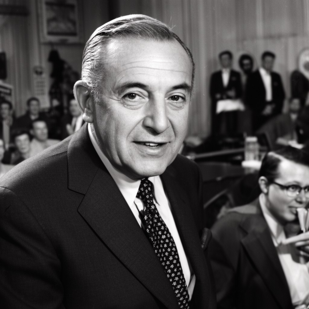 AI-generated illustration of Richard J. Daley
