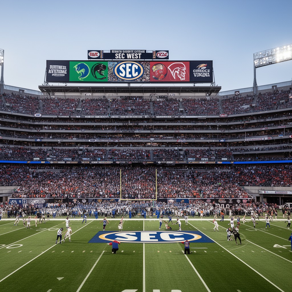 AI-generated illustration of SEC West
