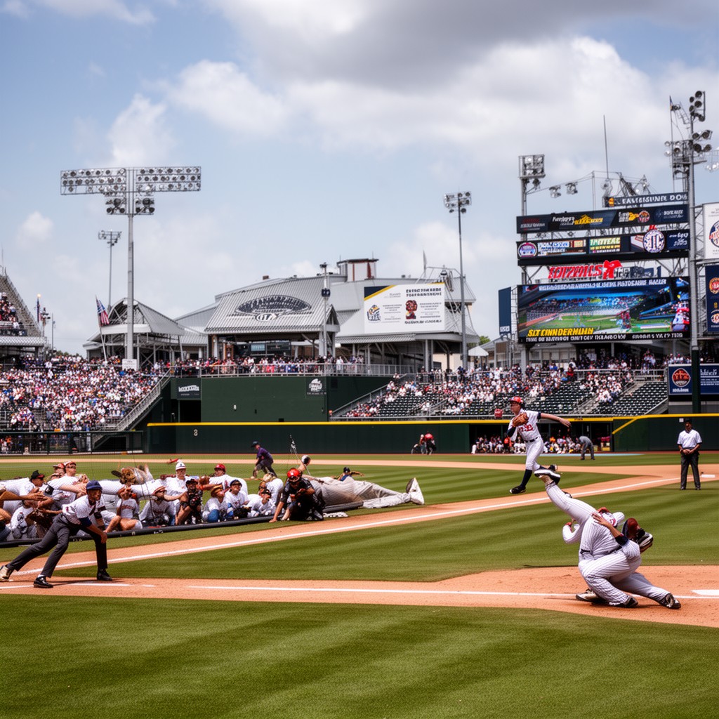 AI-generated illustration of SEC Baseball Tournament