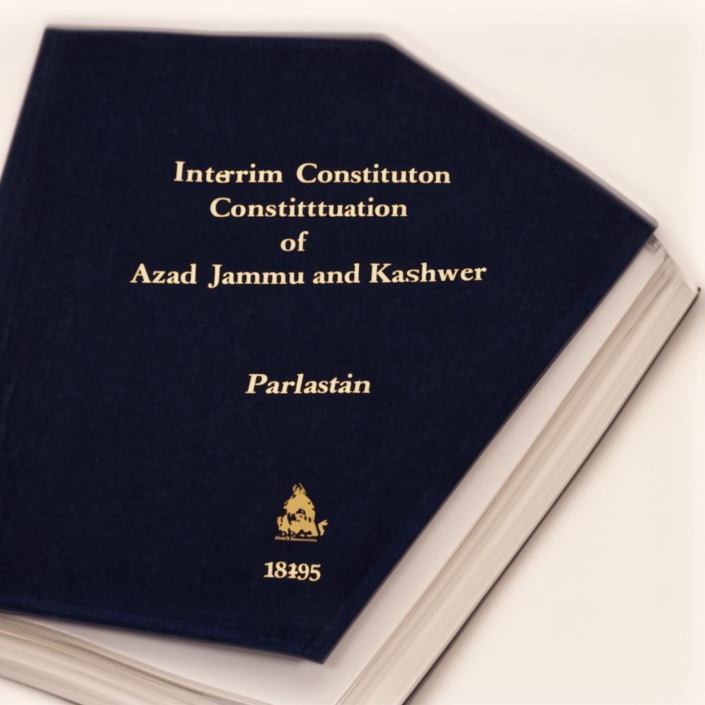 AI-generated illustration of Interim Constitution of Azad Jammu and Kashmir
