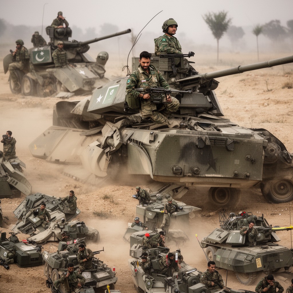 AI-generated illustration of Pakistan Army