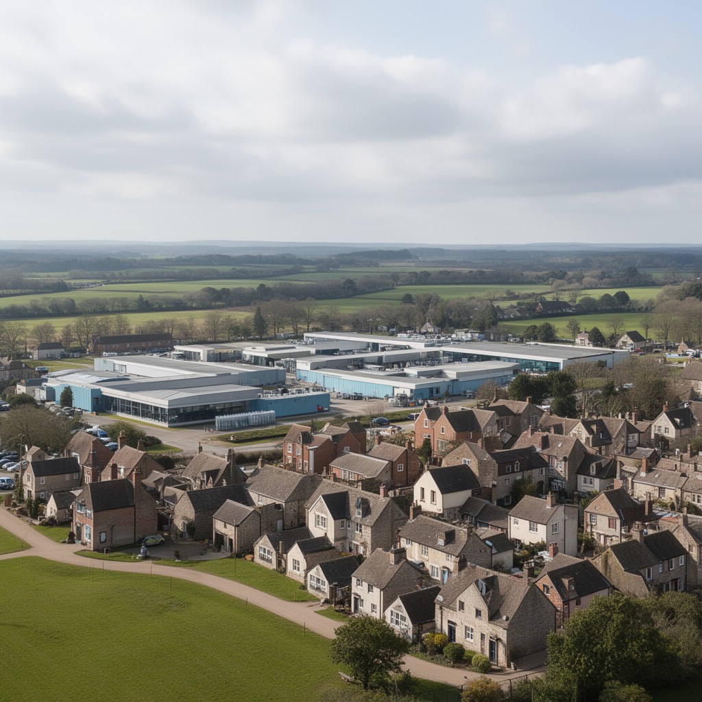 AI-generated illustration of Cranwell, Lincolnshire, England