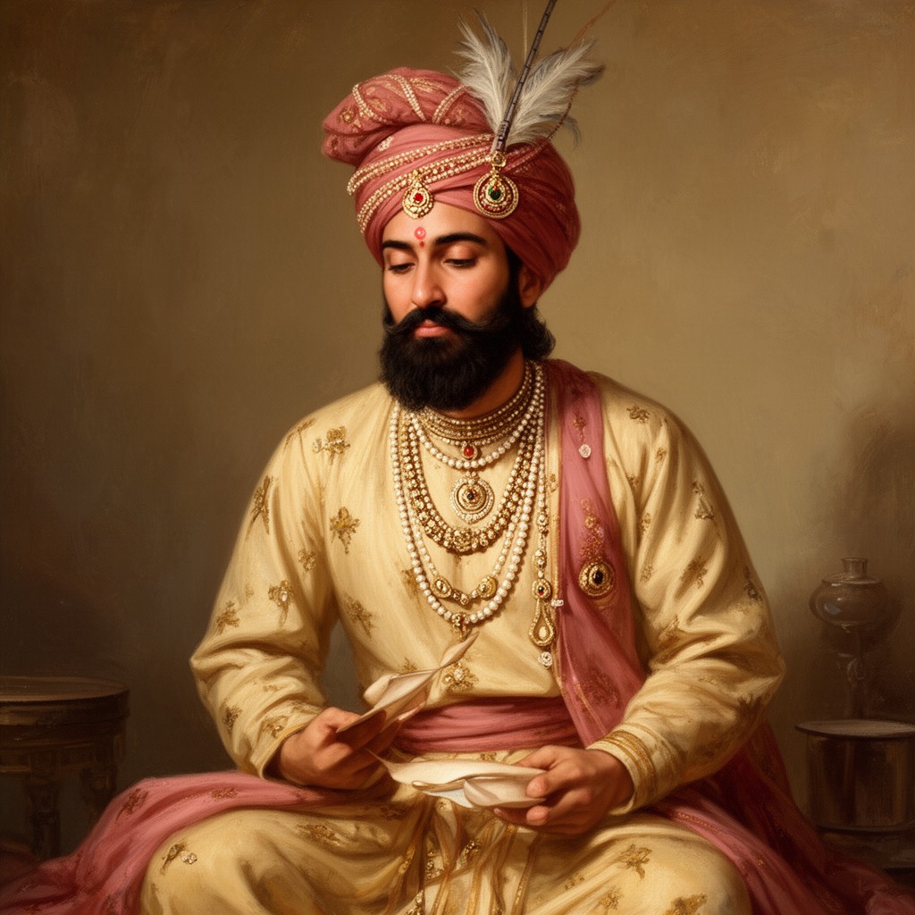 AI-generated illustration of Birbal