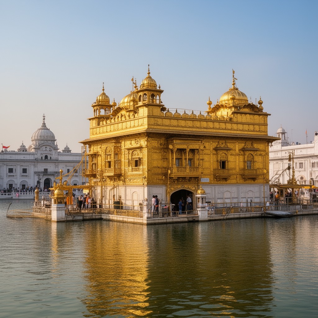 AI-generated illustration of Golden Temple, Amritsar