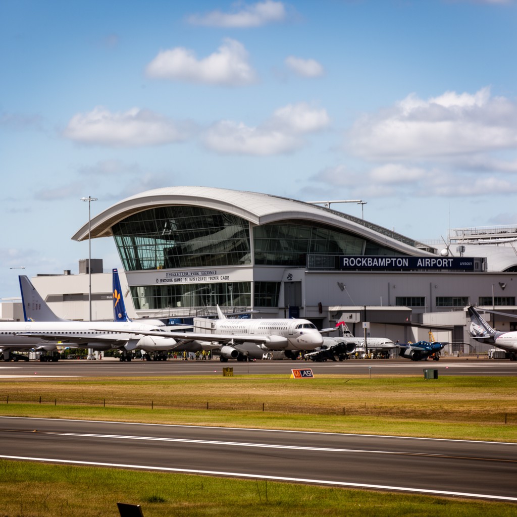 AI-generated illustration of Rockhampton Airport