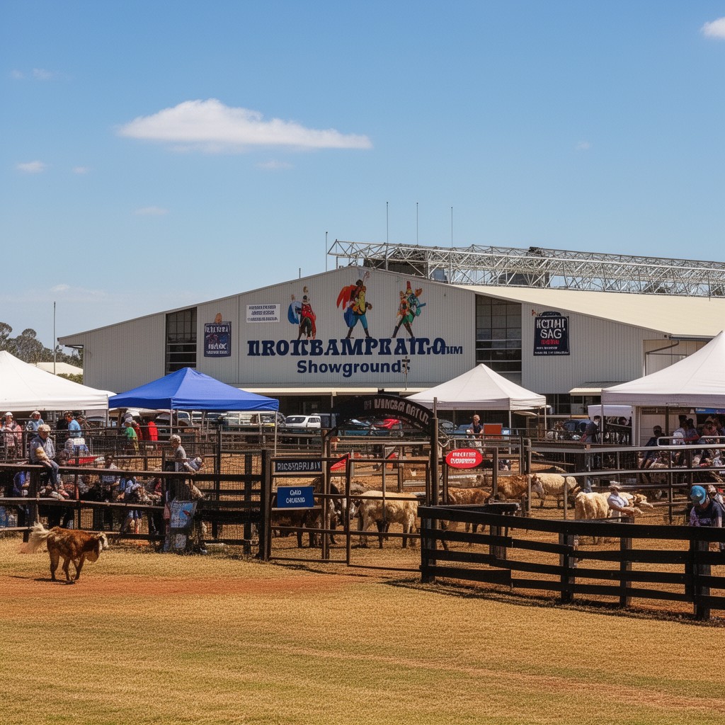 AI-generated illustration of Rockhampton Showgrounds