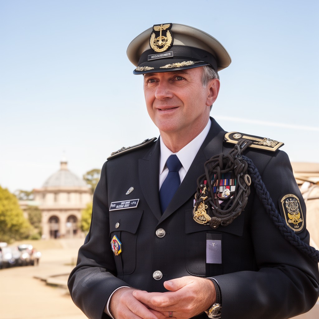 AI-generated illustration of Commandant ADFA