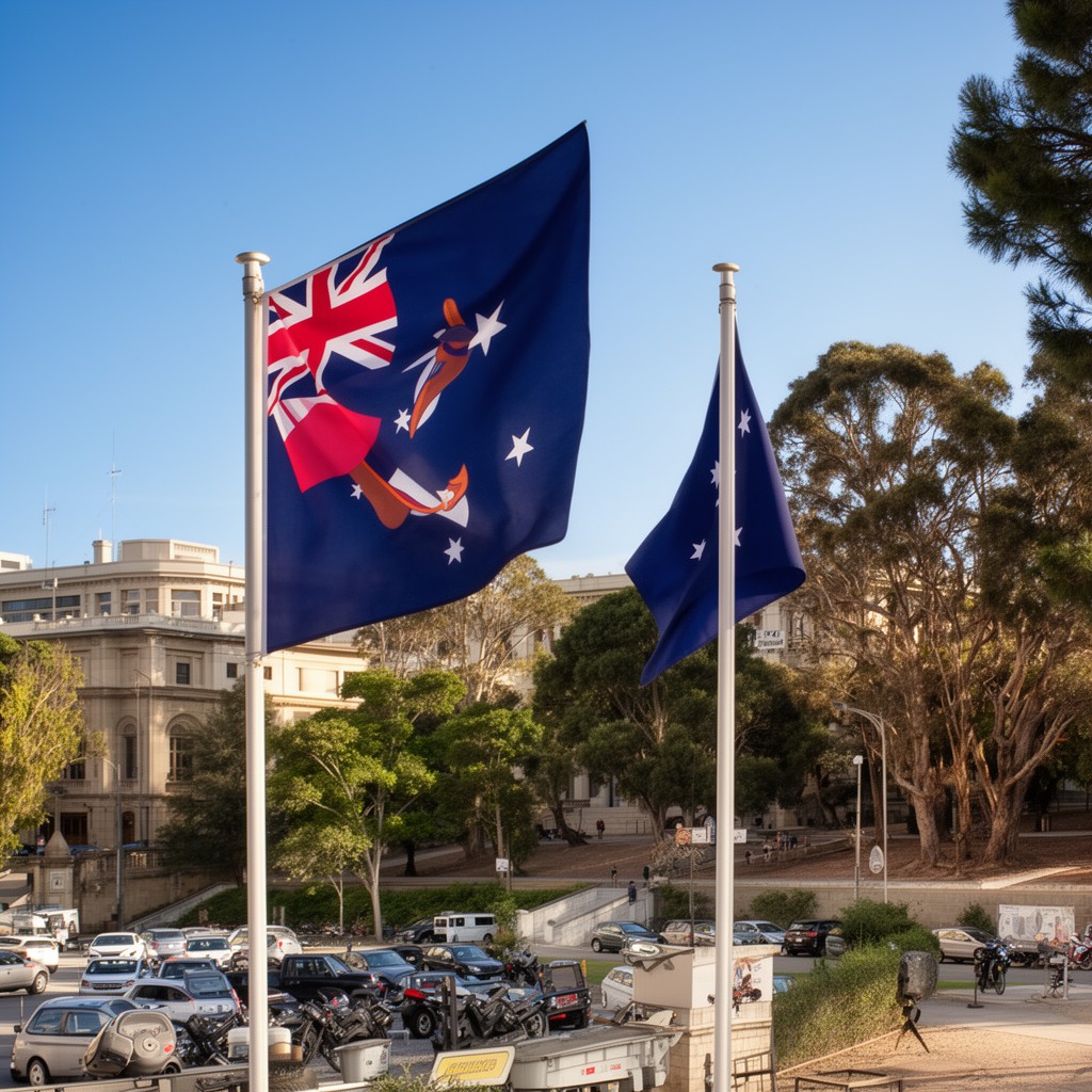AI-generated illustration of Flag of the Governor of New South Wales