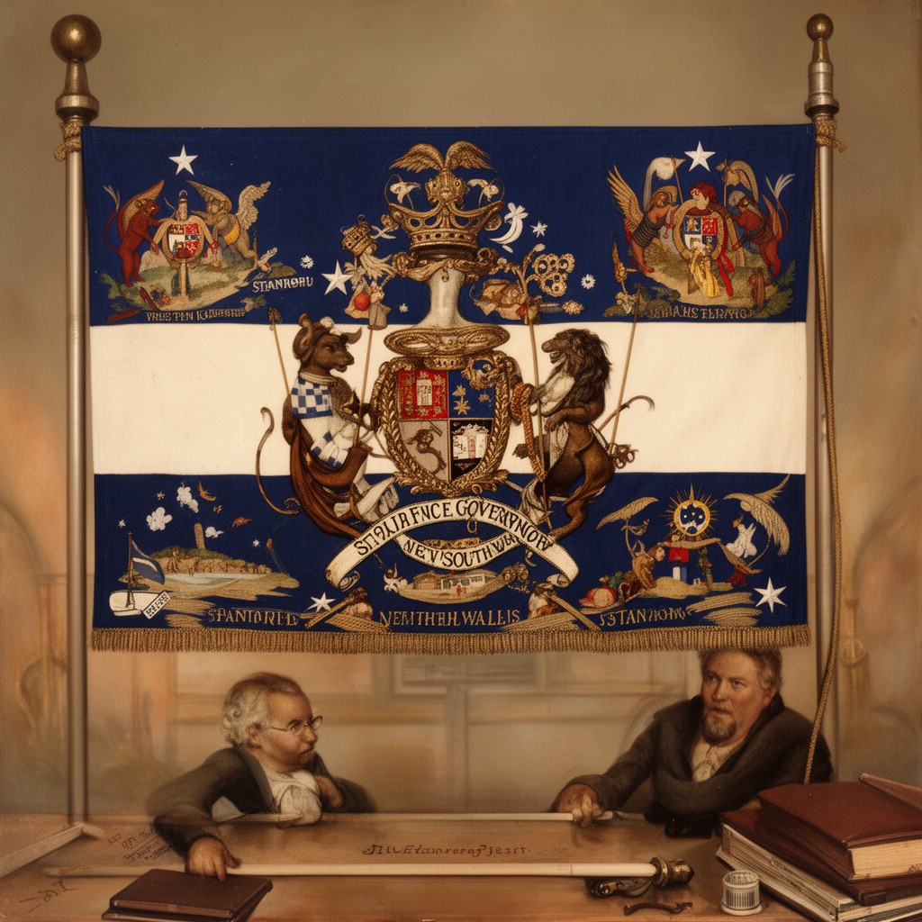 AI-generated illustration of Standard of the Governor of New South Wales